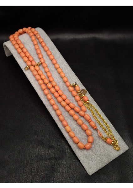 Özel 99'lu Model Doğal Akdeniz Mercan Taş Tesbih