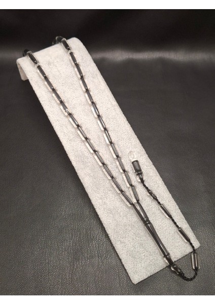 Içi Siyah Şeffaf Renk Kesme Kesim Toz Kehribar Tesbih