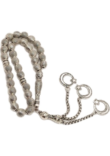 Zincir Ipli Gümüş Benzetme Döküm Metal Tesbih modelleri