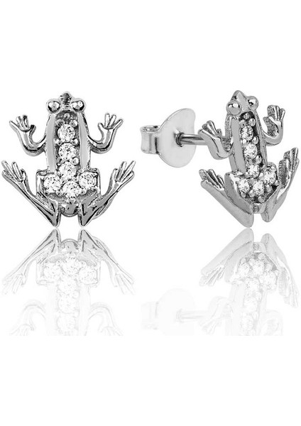 925 Ayar Gümüş Kurbağa Çivili Küpe EA1160114 (292292) fiyatları