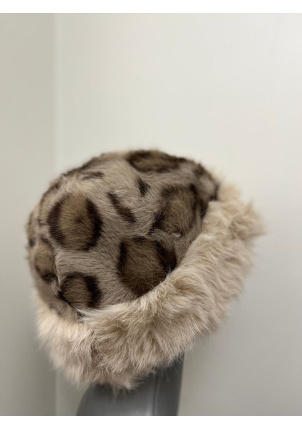 Kadın Peluş Leopar Desenli Şapka – Yumuşak Kürk Görünümlü Bere modelleri