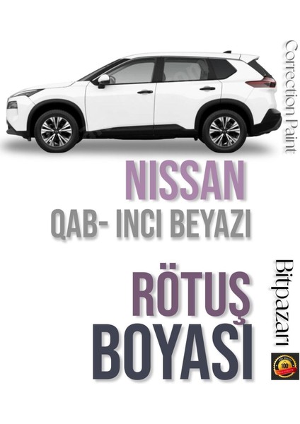 Nıssan X-Traıl - Inci Beyaz Otomobil Çizik Taş Izi Giderici Rötüş Boyası 20+20ML Çift Şişe