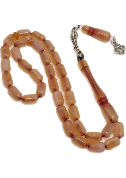 Turuncu Beyaz Kapsül Kesim Katalin Benzetme Toz Kehribar Tesbih