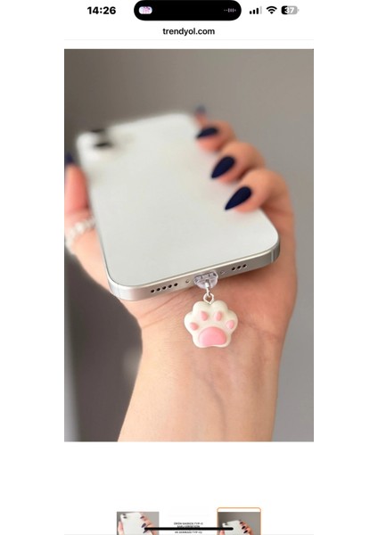 Pati Iphone Şarj Girişi Koruma / Şarj Giriş Koruyucu /tozluk Y2K Kawaii Tarz modelleri