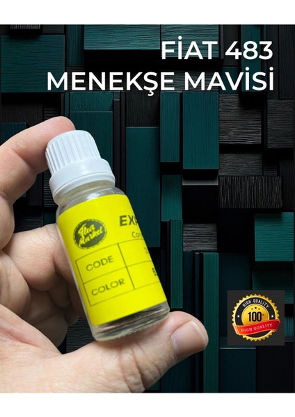 ( Kod- Fiat 483 Menekşe Mavisi ) - Profesyonel Rötüş Boyası - Taş Izi ve Çizik Giderici