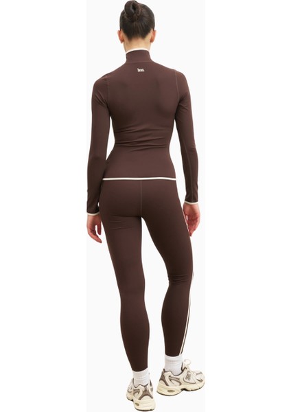 Base Contrast Trim Zip Up Jacket Şekillendirici Kontrast Detaylı Kadın Ceket modelleri