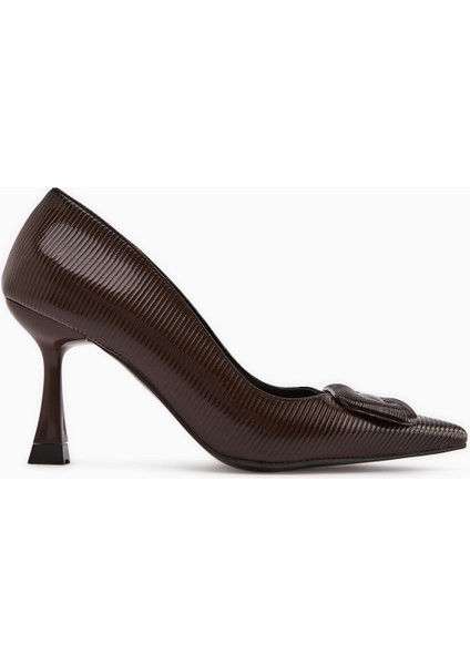 Hiam Kahve Tokalı Kadın Topuklu Ayakkabı fiyatları