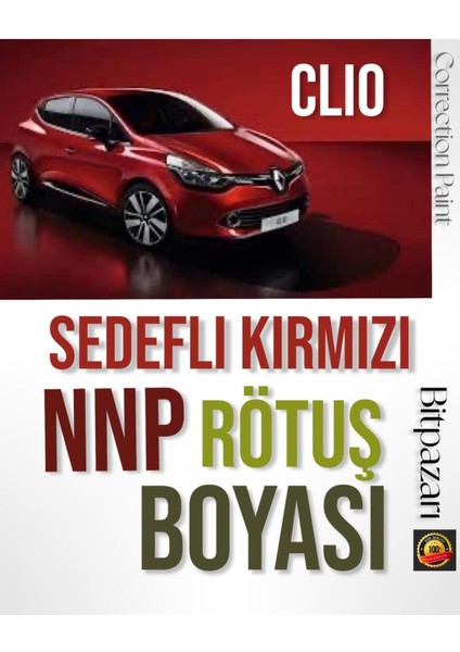 Renault Clio Nnp Sedefli Alev Kırmızı - Profesyonel Rötuş Boyası - 20 20ML Çift Şişe