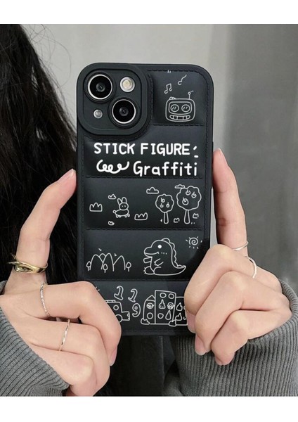 Iphone 13 Iç Dış Silikon Puffer Kılıf