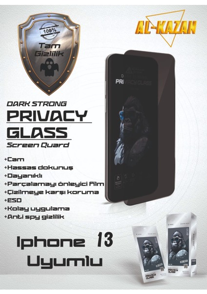 iPhone 13 UYUMLU Hayalet Ekran Koruyucu – Ultra Ince Şeffaf, Anti Çizik & Darbeye Dayanıklı Koruma