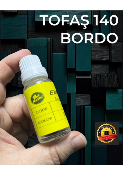 ( Kod- 140 Bordo ) - Tofaş - Profesyonel Rötüş Boyası - Taş Izi ve Çizik Giderici