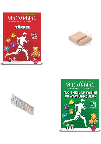 8.sınıf Kondisyon Haftalık Inkilap Türkçe Kazanım Denemeleri 2026 Lgs +Telefon Tutucu+Çözüm Ayracı
