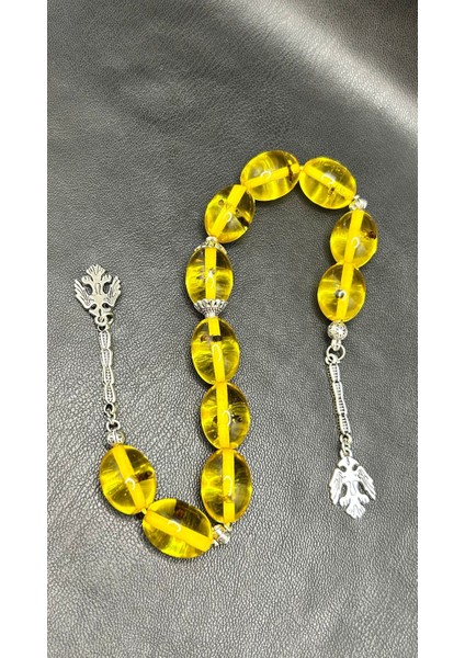 Böcek Fosilli 11'li Zaza Model Beyrut Damla Toz Kehribar Tesbih modelleri