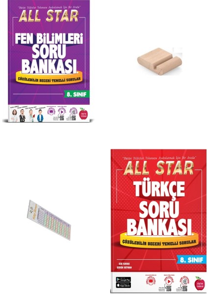 8.sınıf All Star Fen Türkçe Soru Bankası 2026 Lgs +Telefon Tutucu+Çözüm Ayracı