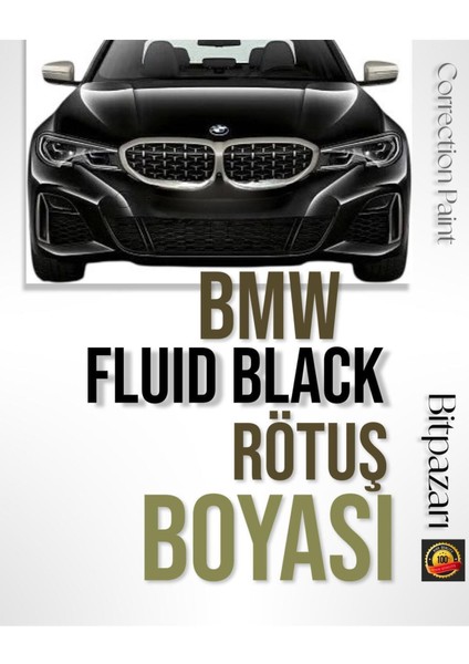 Bmw 668 Siyah - Çizik Giderici Fırçalı Rötuş Boyası 20 ml - 1,2,3,4,5,6,7,x Serileri