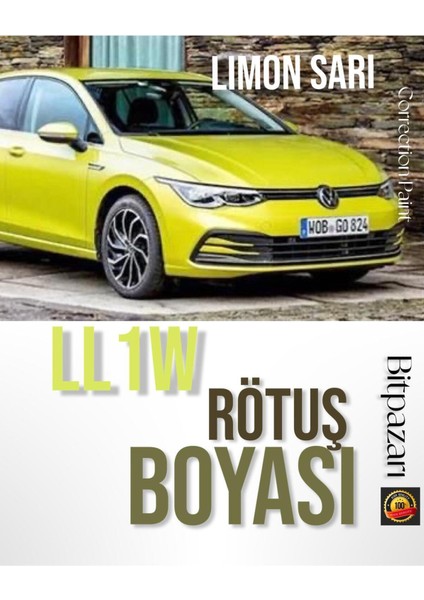 Volkswagen Golf Uyumlu Limon Sarı LL1W - Profesyonel Çizik ve Taş Izi Giderici Rötuş Boyası 20ML.