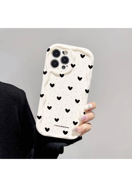 IPHONE 15 Promax Kalp Desen Kılıf