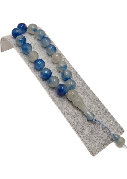 Karanlıkta Yeşil Parlayan Mavi Renkli Kedi Gözü Tesbih fiyatları