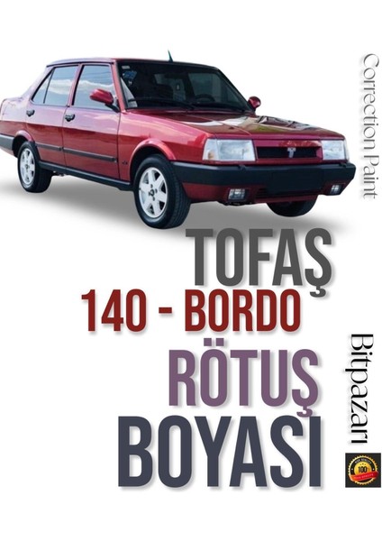 Tofaş , Doğan , Şahin , Serçe , 124 - Bordo 140 - - Çizik Taş Izi Giderici Rötüş Boyası 20ML