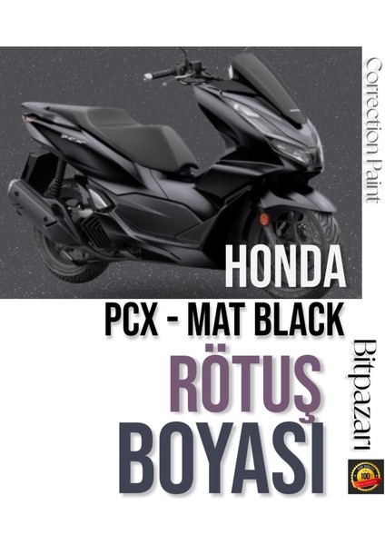 Honda Pcx NHA76M Mat Galaksi Siyah - Profesyonel Çizik Giderici Rötüş Boyası 20ML.