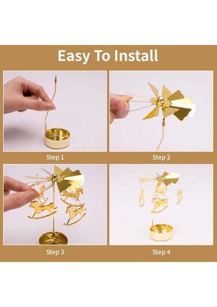 Isı ile Dönen Mumluk – Atlı Karınca Modeli Dilek Çanı fırsatları