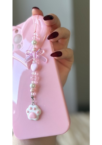 Pati Dekorlu Fiyonklu Telefon Charmı Telefon Ipi Çanta Charmı Askısı fiyatları