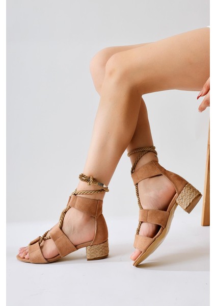 Unity Vizon Hasır Bantlı Kısa Topuklu Ayakkabı fiyatları