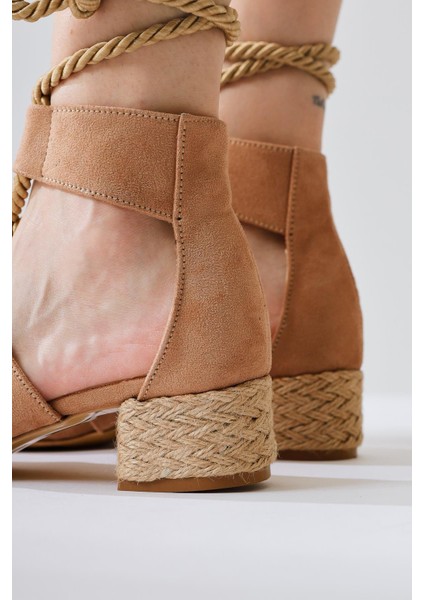 Unity Vizon Hasır Bantlı Kısa Topuklu Ayakkabı indirimleri
