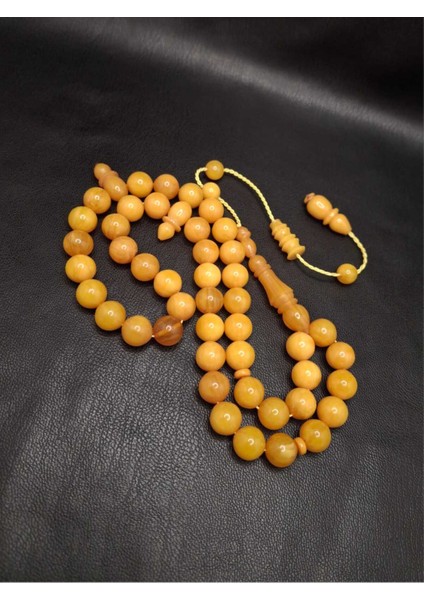 Usta Işi Sikke Imzali 45'li Arabic Model Sarı Katalin Tesbih