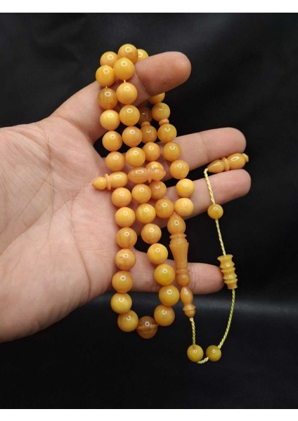 Usta Işi Sikke Imzali 45'li Arabic Model Sarı Katalin Tesbih fiyatları