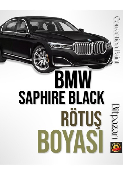 Bmw 475 Safir Siyah - Fırçalı Rötuş Boyası 20 ml - 1,2,3,4,5,6,7,8,x,z,m,i4,ix Serileri