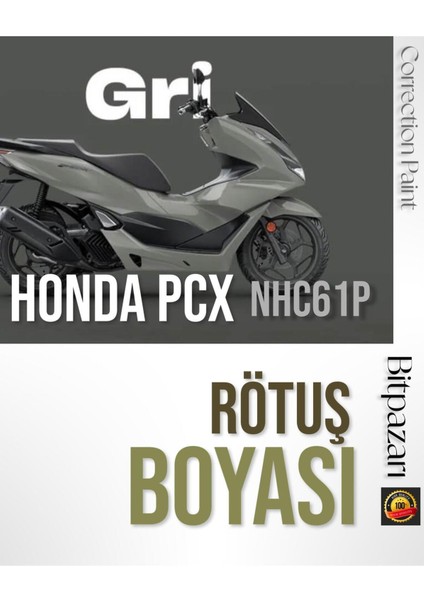 ( Kod- SH125 NHC61P ) - Honda Pcx Profesyonel Rötüş Boyası - Nardo Gri