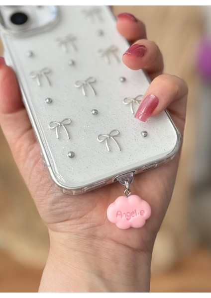 Miraztasarım Typ-C Uyumlu Kawaii Tarz Kalp Şarj Giriş Koruma Charmı Telefon Charm Typ-C Şarj 9 modelleri