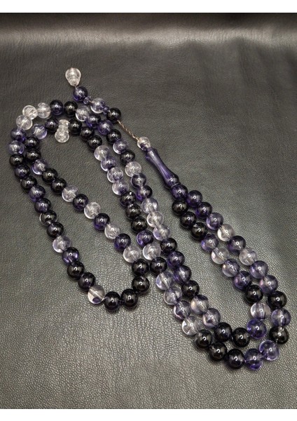 Siyah Şeffaf Renk 99'lu Toz Kehribar Tesbih modelleri