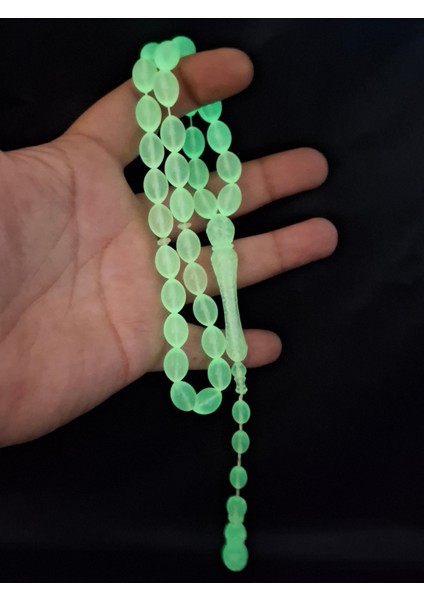 Karanlıkta Yeşil Parlayan Imame Işlemeli Kedi Gözü Tesbih fırsatları