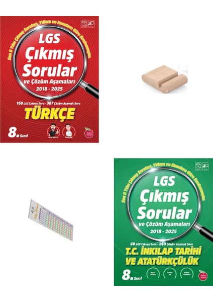 Lgs Çıkmış Sorular ve Çözüm Aşamaları 2018-2025 (Inkılap Türkçe ) +Telefon Tutucu+Çözüm Ayr