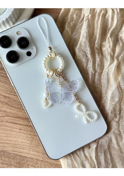 Halkalı Inci Fiyonk/kelebekli Telefon Charmı Çanta Charmı Telefon Ipi fiyatları