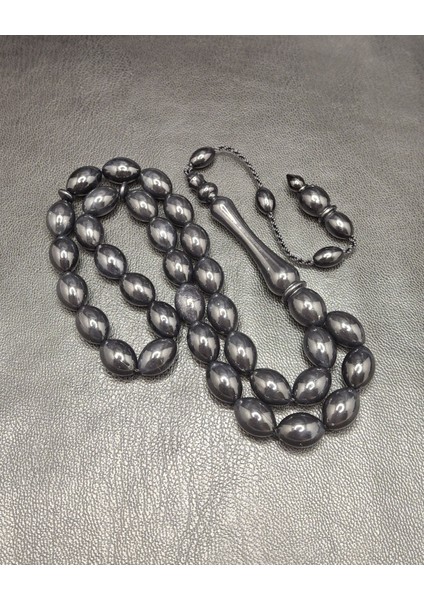 Antrasit Siyah Renk Toz Kehribar Tesbih modelleri