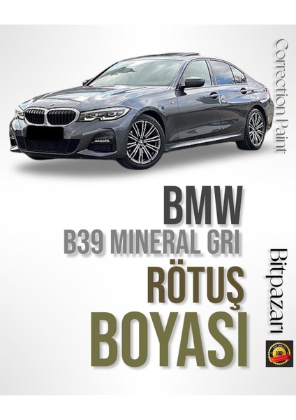 Bmw Mineral Gri Rutüş Boyası - 3 Serisi - B39 - Otomobil Taş Izi ve Çizik Giderici