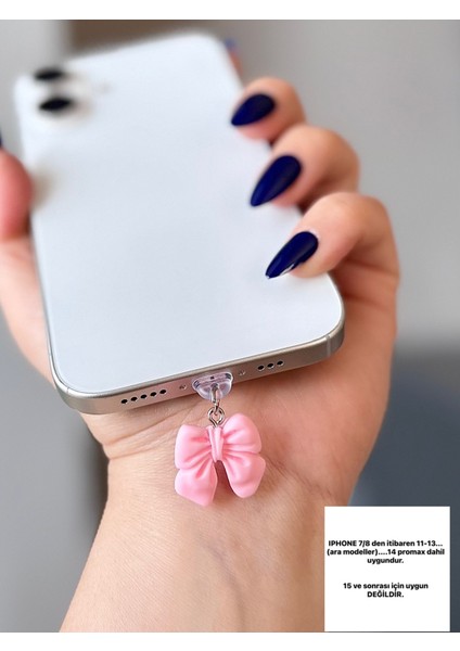 Fiyonk Iphone Şarj Girişi Koruma / Şarj Giriş Koruyucu /tozluk Y2K Kawaii Tarz