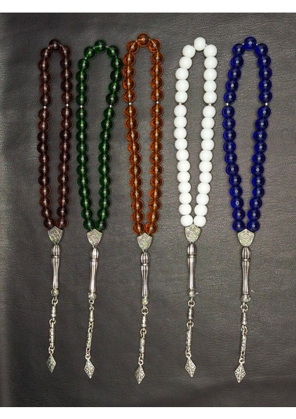 5'li Renkli Cam Doğal Taş Tesbih Seti fiyatları