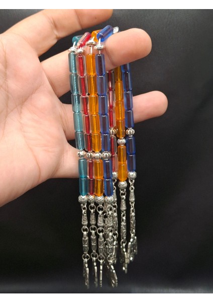 4'lü Kesme Kesim 15 Taneli Toz Kehribar Tesbih fiyatları