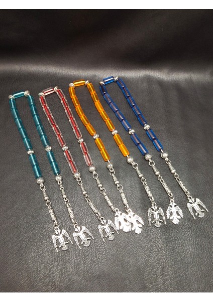 4'lü Kesme Kesim 15 Taneli Toz Kehribar Tesbih modelleri