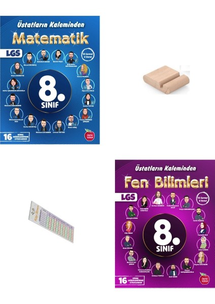 8. Sınıf Üstatların Kaleminden Matematik Fen Yıllık 16 Süreç Değerlendirme 2026 Lgs +Telefon Tutucu