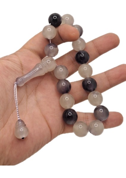 Karanlıkta Yeşil Parlayan Siyah Renkli Kedi Gözü Tesbih modelleri