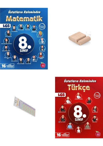 8. Sınıf Üstatların Kaleminden Matematik Türkçe 16 Süreç Değerlendirme 2026 Lgs +Telefon Tutucu