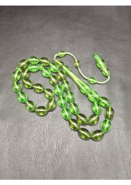 Özel Yeşil Renk Beyzi Toz Kehribar Tesbih modelleri