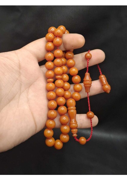 Usta Işi Sikke Imzalı 45'li Arabic Model Pastel Turuncu Katalin Tesbih fiyatları