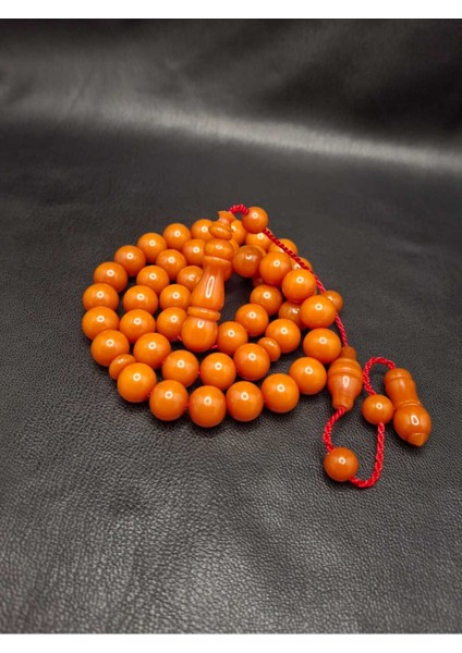 Usta Işi Sikke Imzalı 45'li Arabic Model Pastel Turuncu Katalin Tesbih modelleri