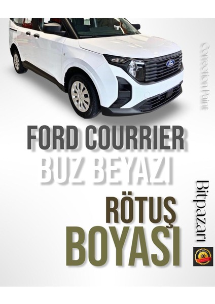 Ford Courrıer 7VTA Buz Beyazı ( Frozen White ) Çizik Giderici Fırçalı Rötuş Boyası 20 ml